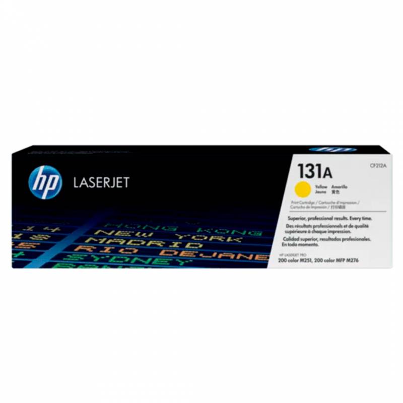 Toner Original Hp Cf212A (131A) Amarillo. Rendimiento 1.800 Copias.