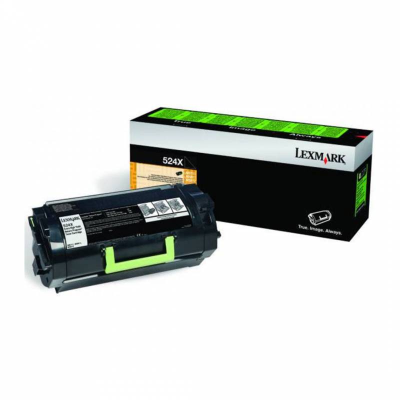 Toner Original Lexmark 52D4X00 (524X) Negro. Rendimiento 45.000 Copias.
