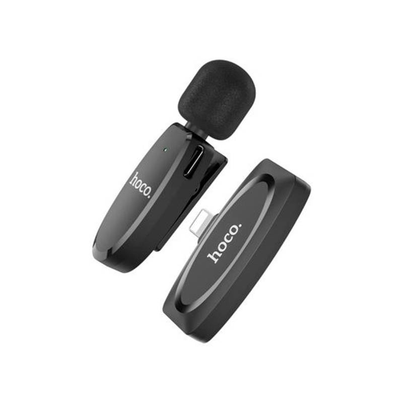 Hoco L15 Ip Crystal Lavalier Micrófono Inalámbrico Black