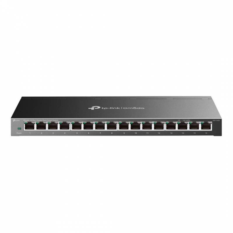 Switch Tp-Link Ds116Ge  16 Puertos Gigabit, Easy Smart -  10/100/1000Mbps.- Carcasa Metálica