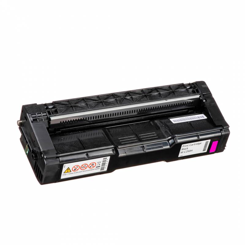 Toner Original Ricoh 408338 (M C250H) Magenta. Rendimineto 6.300 Copias.