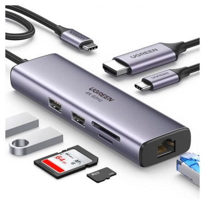 Hub Ugreen 7 En 1 Gigabit