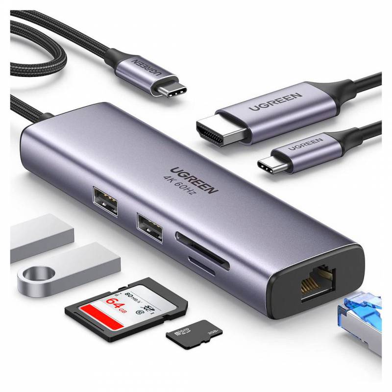 Hub Ugreen 7 En 1 Gigabit