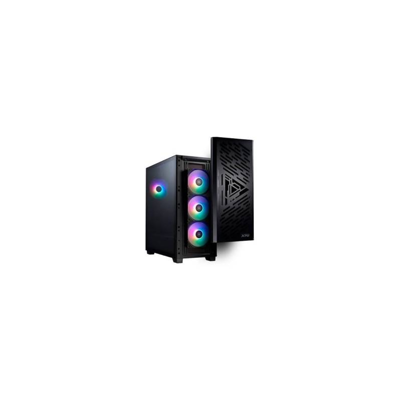 Gabinete Gamer Xpg Lander 501 Mid Tower E-Atx Vidrio Templado 4 Ventiladores Argb Negro