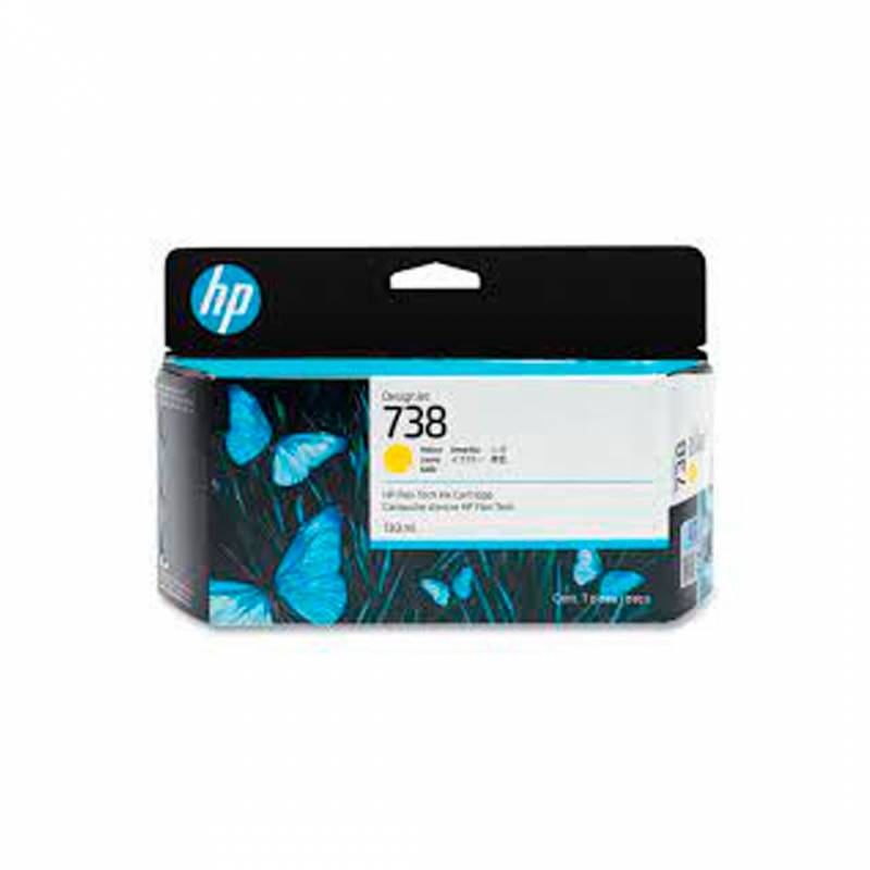 Cartucho De Tinta Original Hp 738 Amarillo (498N7A)