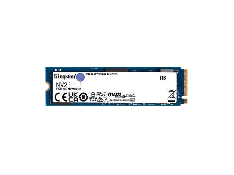 Disco Sã³Lido Ssd Interno Kingston 1Tb Nv2 Pcie 4.0 X4  Nvme M.2.  2280 (Snv2S/1000G)