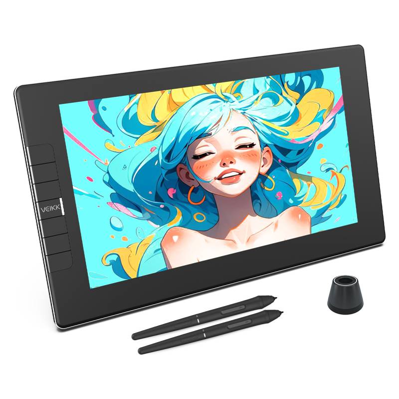 Tableta Digitalizadora Con Pantalla Veikk Studio Vk1200 V2 11.6 Full Hd Ips 5080 Lpi