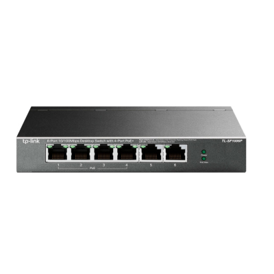 Switch Tp-Link Tl-Sf1006P 6 Puertos 10/100 4 Poe