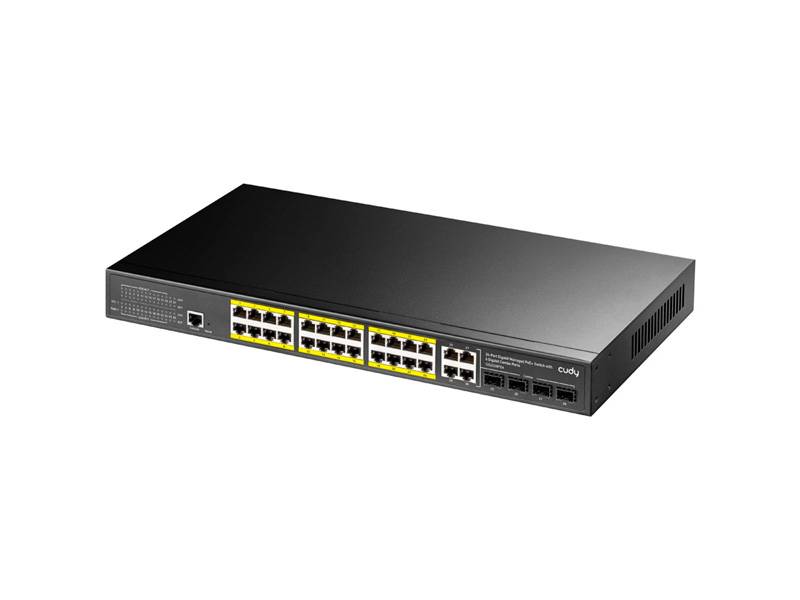 Switch Cudy Gs2028Ps4-300W Gigabit Poe+ 24P + 2 Sfp 300W