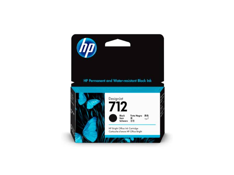 Cartucho De Tinta Original Hp 712 Negro 38Ml