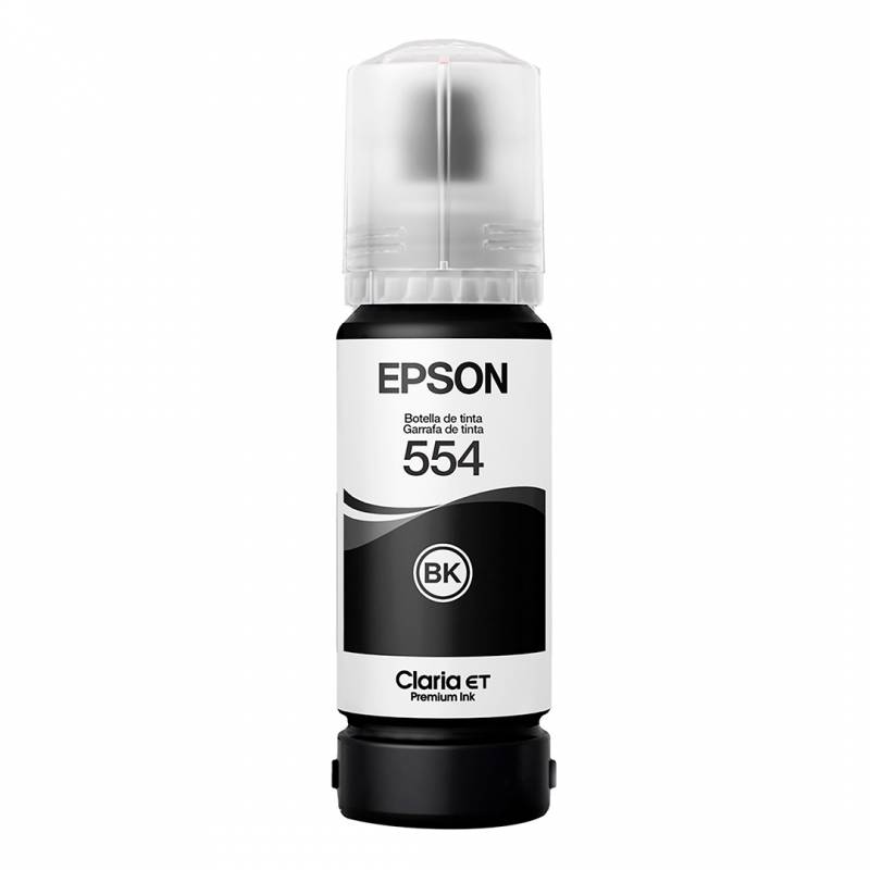 Botella De Tinta Original Epson T554120-Al Negro Pigmentado
