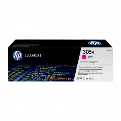 Toner Original Hp Ce413A (305A) Magenta. Rendimiento 2.600 Copias.