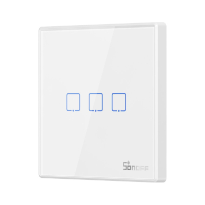 Interruptor Rf Adhesivo T2Eu3C-Rf M0802030011 Sonoff 3 Canales Blanco