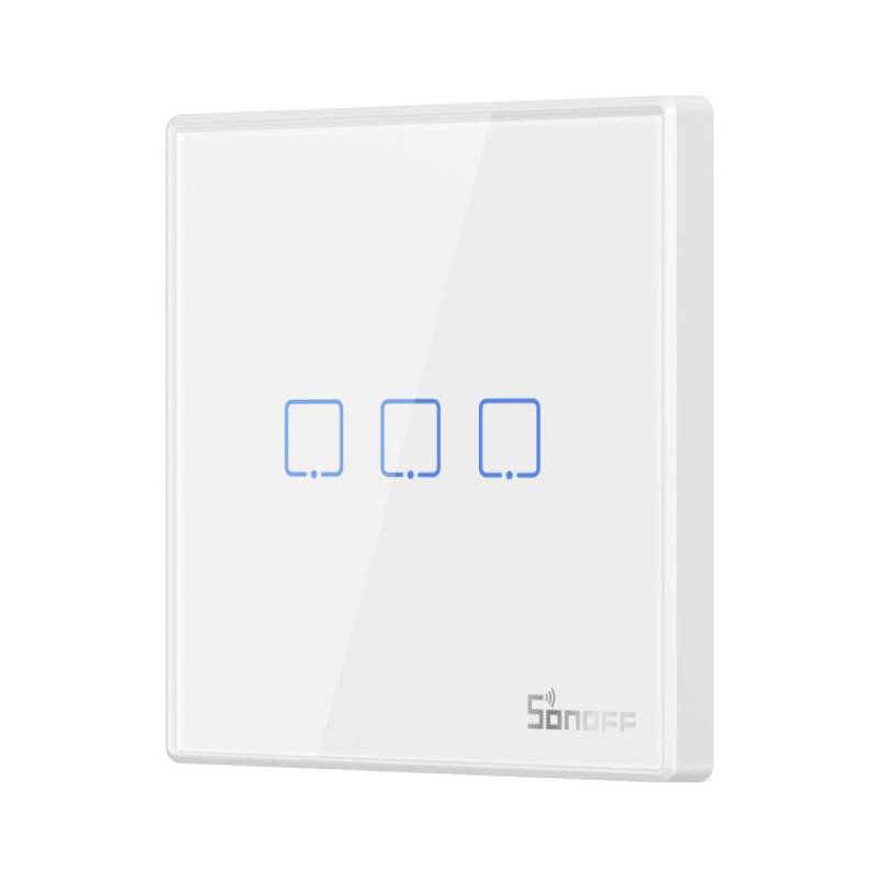 Interruptor Rf Adhesivo T2Eu3C-Rf M0802030011 Sonoff 3 Canales Blanco