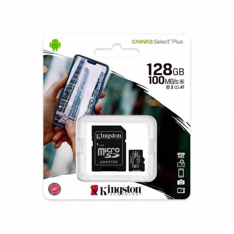 Memoria Micro Sd Kingston Canvas Select Plus 128Gb