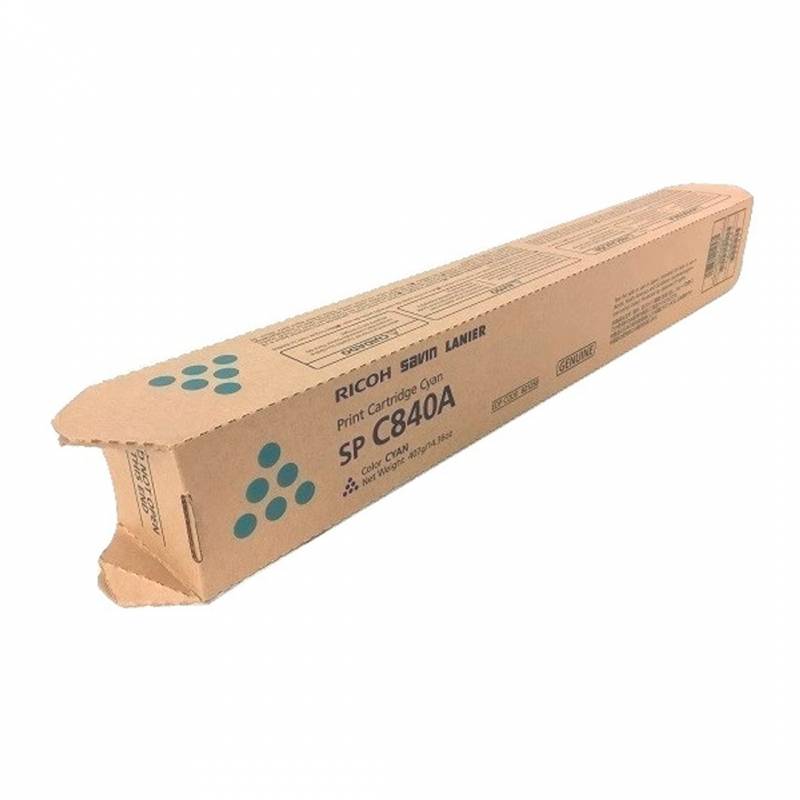 Toner Original Ricoh 821258 Cyan. Rendimiento 34.000 Copias.