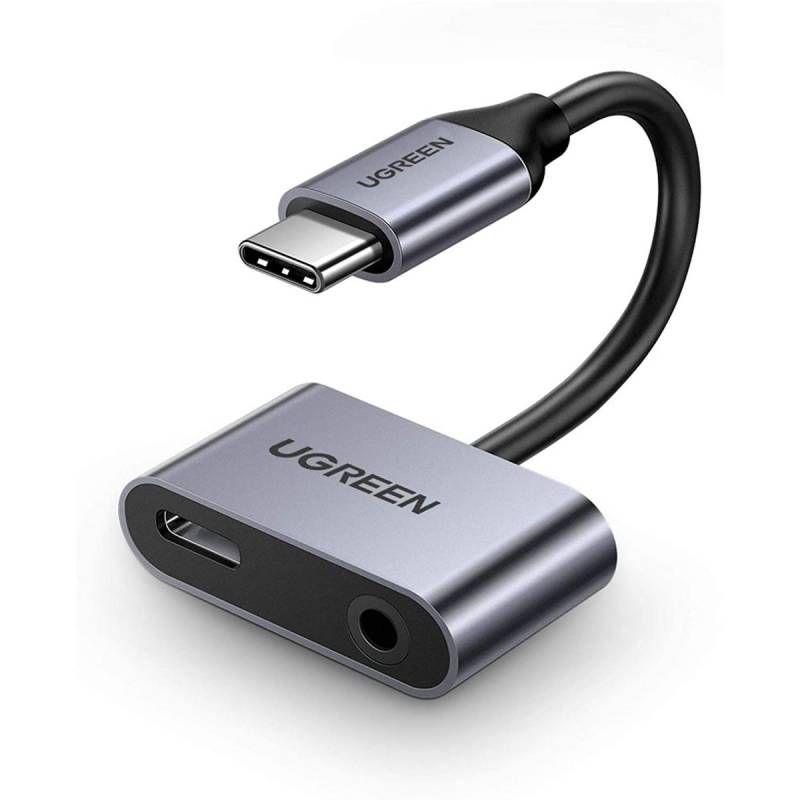 Hub Usb-C Cm193 Ugreen Audio 3,5 Mm + Usb-C Pd Gris