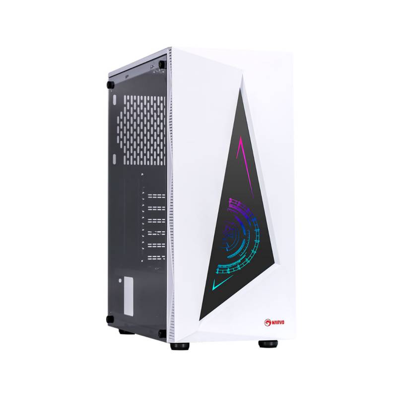 Gabinete Gaming Marvo Ca-119 Panel Rgb Mid Tower Atx