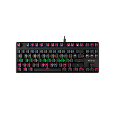 Teclado Gaming Usb Ku520 Viewsonic Mecánico Rgb Negro
