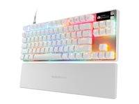 Teclado Gamer Steelseries Apex Pro Tkl Gen 3 White Usb-C Mecã¡Nico Magn&Eacute;Tico Omnipoint 3.0 Rgb Ingl&Eacute;S Us