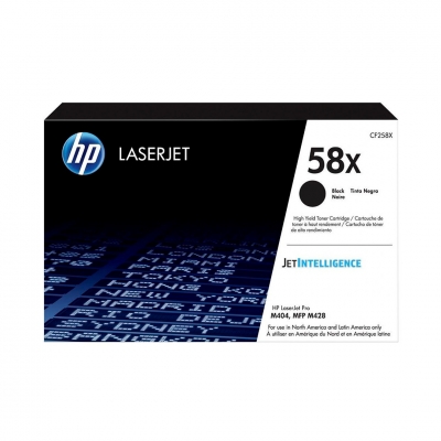 Toner Original Hp Cf258X Negro. Rendimiento 10.000 Copias.