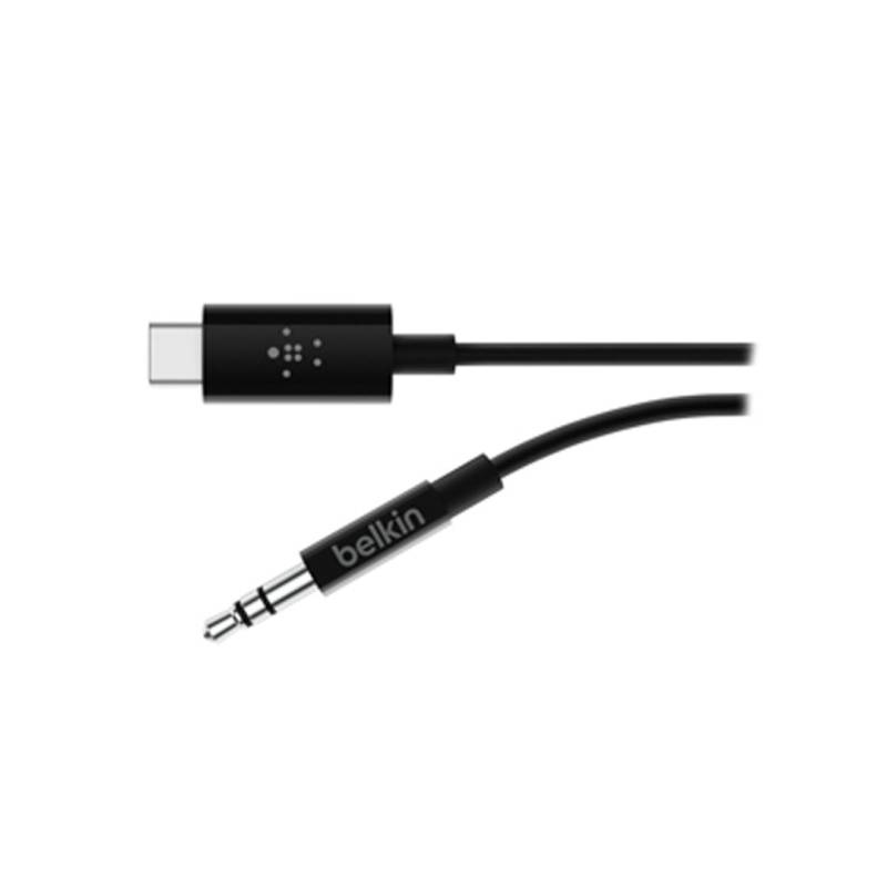 Cable De Audio Usb-C A 3.5 Mm Rockstar F7U079Bt03-Blk Belkin