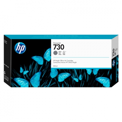 Cartucho De Tinta Original Hp 730 Gris De 300Ml.  P2V72A