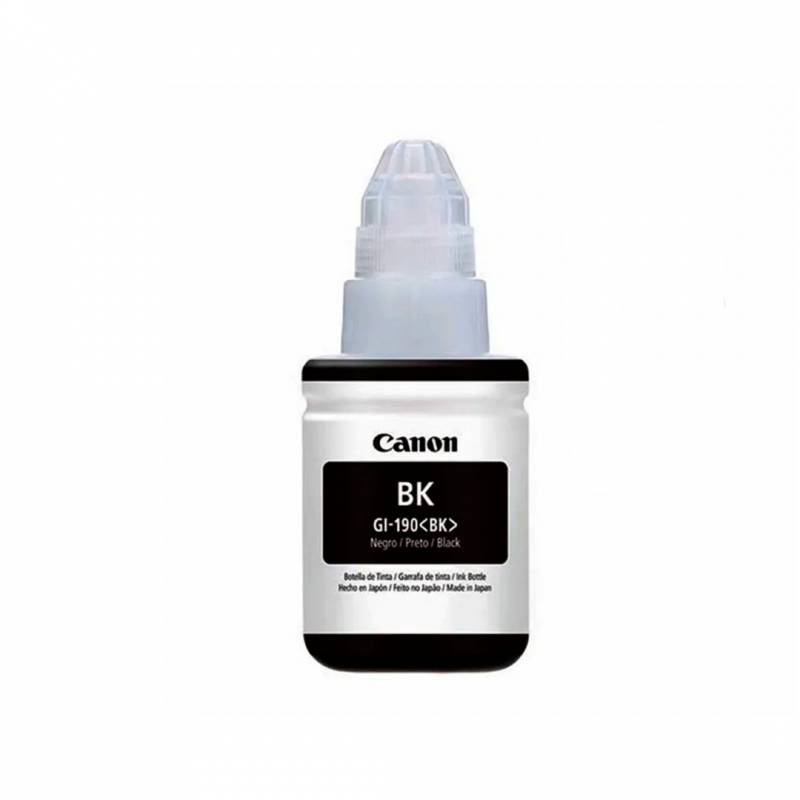 Botella De Tinta Canon Original Gi190Bk Negro