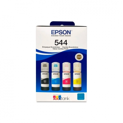 Pack Botellas De Tinta Epson T544520-4P 4 Colores Ink Tank.