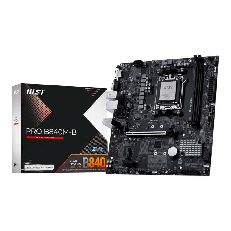 Msi Motherboard Pro B840M-B Am5 Ddr5
