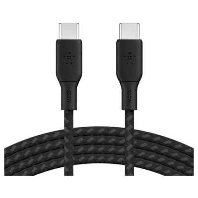 Cable Braided Usb-C A Usb-C Black 100W Cab014Bt2Mbk Belkin