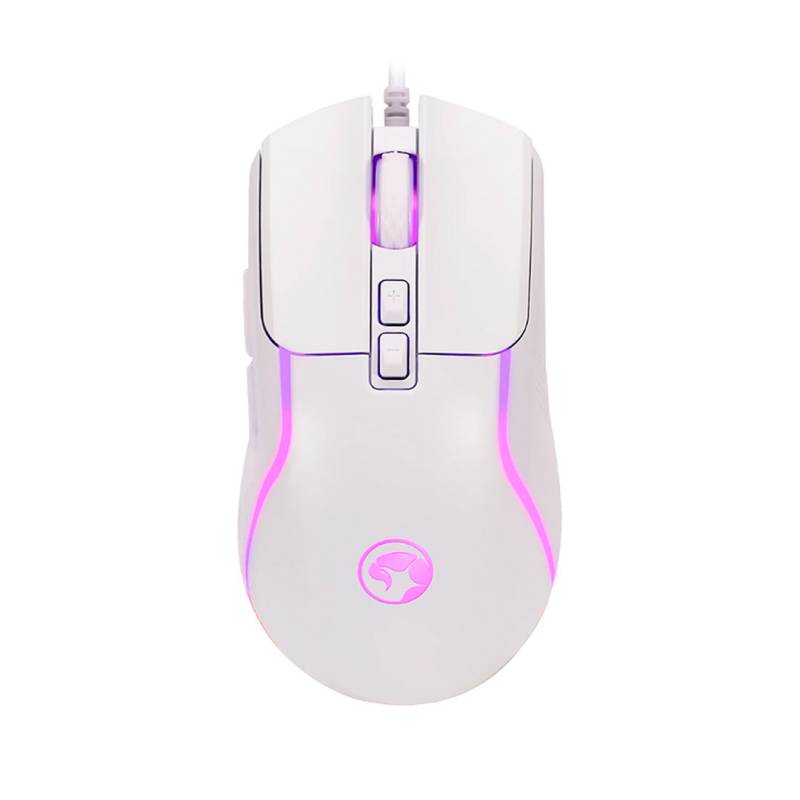 Mouse Gaming Marvo M292 Capo 20 8000 Dpi 7 Botones Rgb Blanco