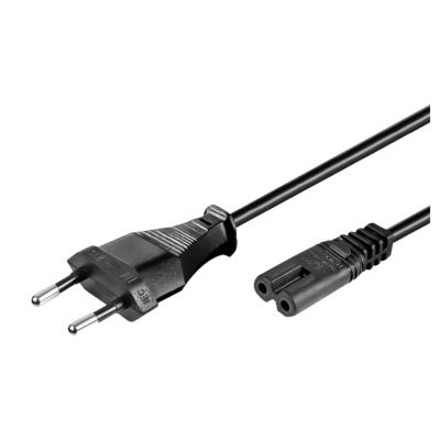Cable De Poder Tipo 8 Cable De Poder Black 1.5M