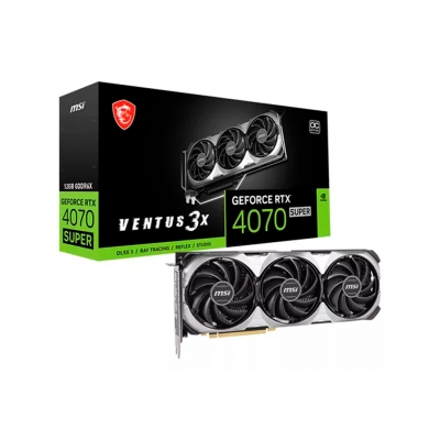 Tarjeta De Video Msi Rtx 4070 Super 12Gb Gddr6X Ventus.