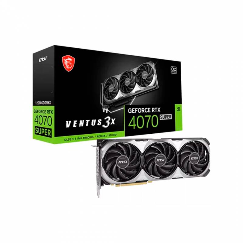 Tarjeta De Video Msi Rtx 4070 Super 12Gb Gddr6X Ventus.