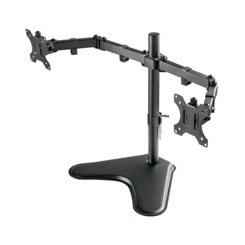 Soporte Para 2 Monitores Tm8001 Unno Negro.