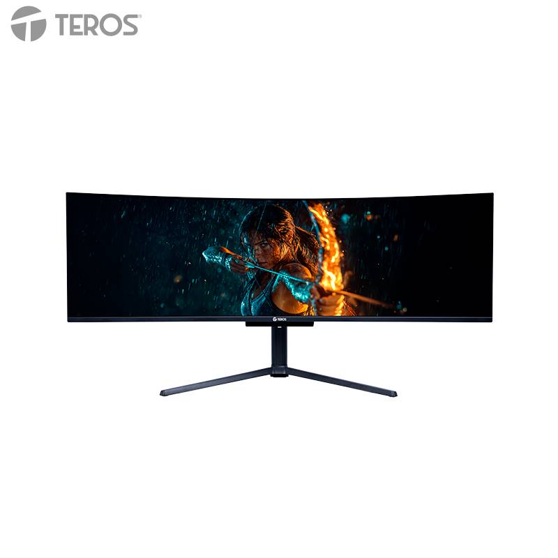 Monitor Gaming Curvo 49 Teros Te-4921G Dual Qhd Qd-Oled 144Hz 0.03Ms
