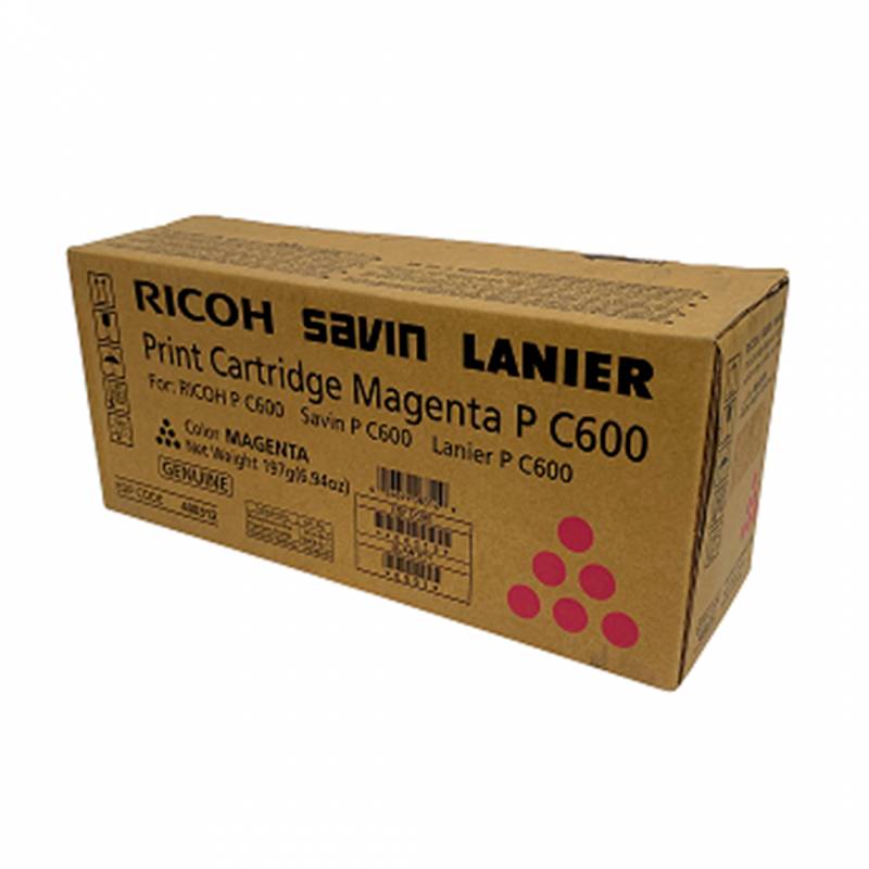 Toner Original Ricoh 408312 Magenta. Rendimiento 12.000 Copias.
