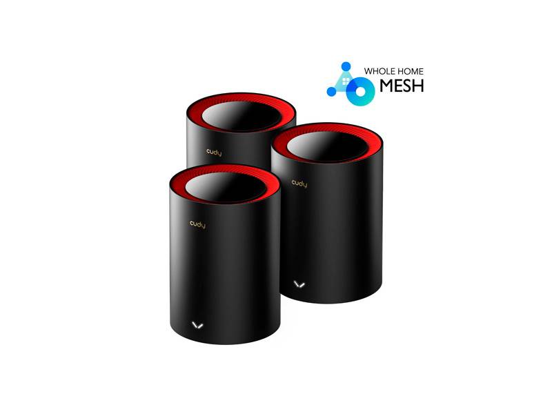Pack 3 Sistemas De Red Wifi 6 Mesh Cudy Ax3000 2 Puertos Gigabit
