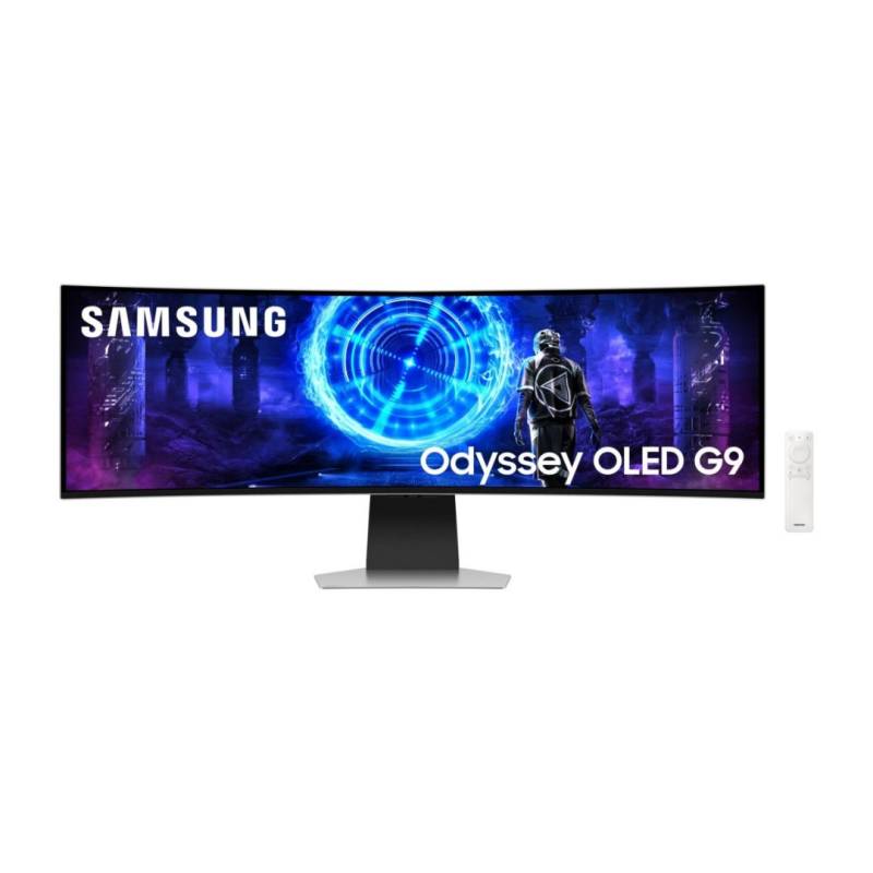 Monitor Odyssey G9 Ls49Dg956Snxgo Samsung 49 Oled Dqhd 240 Hz Plateado