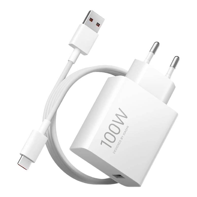 Cargador De Pared Xiaomi 100W Charging Combo Usb-A Con Cable Usb-C 1M Blanco (Bhr095Veu)