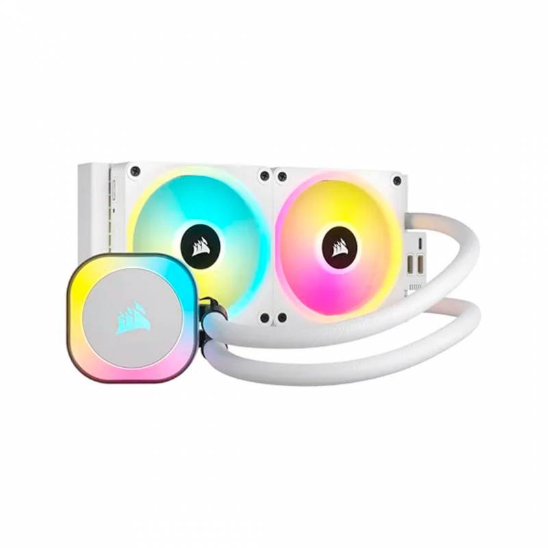 Sistema De Refrigeración Líquida Corsair Icue Link H100I Rgb Blanco 240Mm