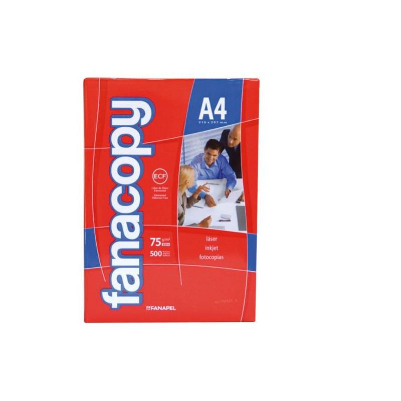 Resma De Papel Fanacopy A4 75Grs