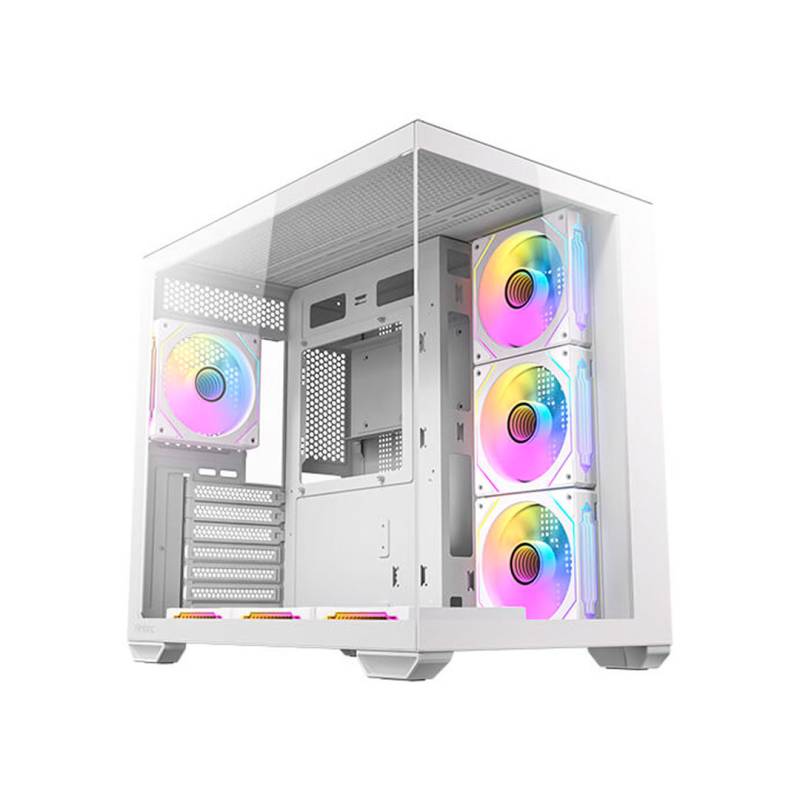Gabinete Cx Mirror White Antec Mid Tower White