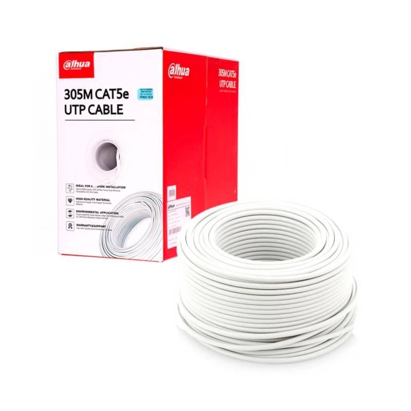 Cable Bobina 305M De Red Dahua Color Blanco