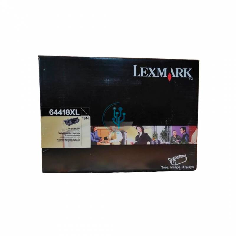 Toner Original Lexmark 64418Xl Negro. Rendimiento 32.000 Copias.