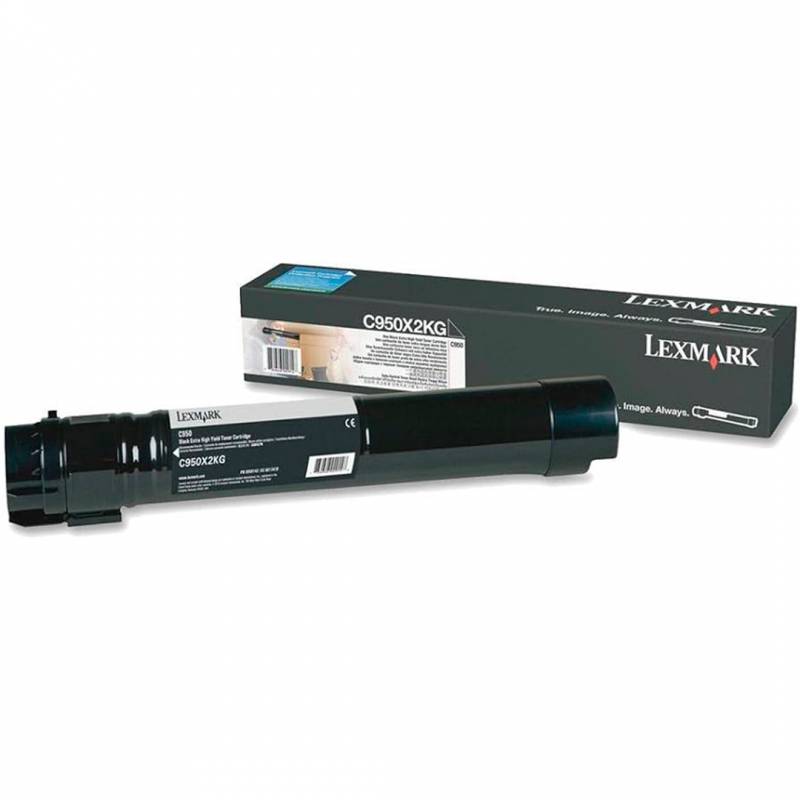 Toner Original Lexmark C950X2Kg Negro. Rendimiento 32.000 Copias. Alto Rendimiento.