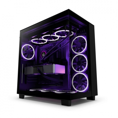 Gabinete Gamer Nzxt H Series H9 Flow Negro.