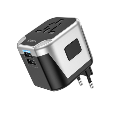 Cargador De Pared Ac5 189322 Hoco Universal 2 Usb-A 20W Negro