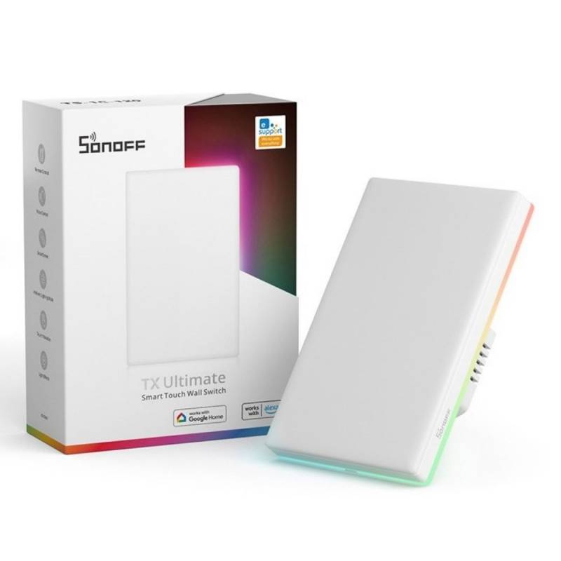 Interruptor Tã¡Ctil M5 T5-120 6920075740226 Sonoff Wifi Rgb Blanco 1 Botã³N Interruptor Tã¡Ctil Inteligente De 1 Botã³N